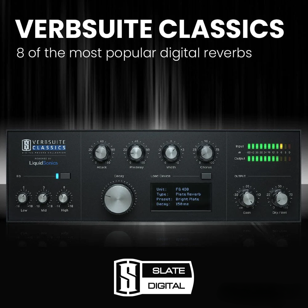 板岩专业混响效果器！Slate Digital VerbSuite Classics v1.0.13.1 WIN免安装版（含完整扩展混响包）-音乐制作资源网音频科学网