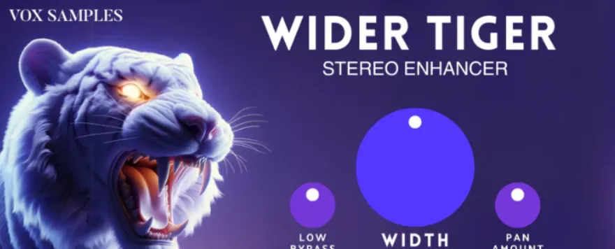 [立体声增强插件]Wider Tiger Stereo Enhancer 1.2.0 [WiN, MacOSX]（11MB）-音乐制作资源网音频科学网