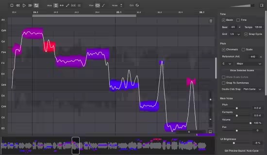 [比 Melodyne 好用的人声编辑和音高修正工具] DoublePi Vovious v 1.0.8 [WiN, MacOSX]-音乐制作资源网音频科学网
